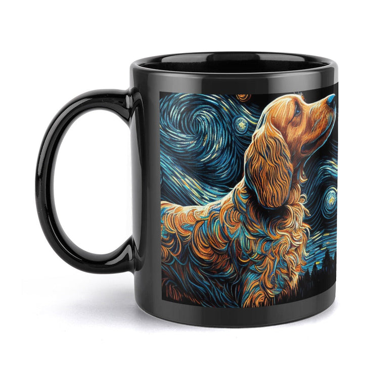 Magical Milky Way Cocker Spaniel Coffee Mug-Mug-Accessories, Cocker Spaniel, Dog Dad Gifts, Dog Mom Gifts, Home Decor, Mugs-ONE SIZE-Black-5