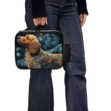 Load image into Gallery viewer, Magical Milky Way Cocker Spaniel Lunch Bag-Accessories-Bags, Cocker Spaniel, Dog Dad Gifts, Dog Mom Gifts, Lunch Bags-Black-ONE SIZE-4