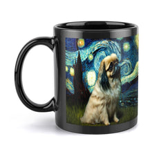 Load image into Gallery viewer, Magical Milky Way Pekingese Coffee Mug-Mug-Accessories, Dog Dad Gifts, Dog Mom Gifts, Home Decor, Mugs, Pekingese-ONE SIZE-Black-2