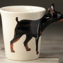 Load image into Gallery viewer, Miniature Pinscher Love 3D Ceramic Cup-Mug-Dogs, Home Decor, Mugs-8