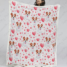 Load image into Gallery viewer, My Baby is a Jack Russell Terrier Love Soft Warm Fleece Blanket-Blanket-Blankets, Home Decor, Jack Russell Terrier-13