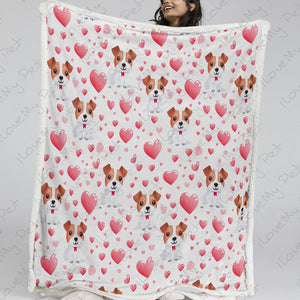 My Baby is a Jack Russell Terrier Love Soft Warm Fleece Blanket-Blanket-Blankets, Home Decor, Jack Russell Terrier-13