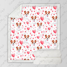 Load image into Gallery viewer, My Baby is a Jack Russell Terrier Love Soft Warm Fleece Blanket-Blanket-Blankets, Home Decor, Jack Russell Terrier-3