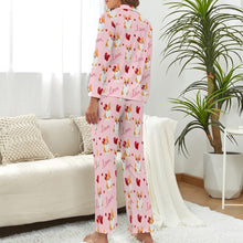 Load image into Gallery viewer, My Corgi My Love Pajamas Set for Women-Pajamas-Apparel, Corgi, Pajamas-S-Pink-3
