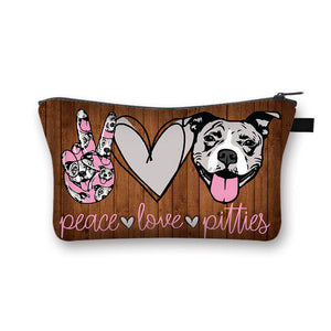 Peace, Love and Pit Bulls Multipurpose Pouches-Accessories-Accessories, American Pit Bull Terrier, Bags, Dogs, Staffordshire Bull Terrier-7
