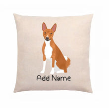 Load image into Gallery viewer, Personalized Basenji Linen Pillowcase-Home Decor-Basenji, Dog Dad Gifts, Dog Mom Gifts, Home Decor, Pillows-2
