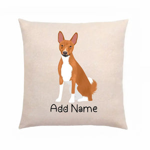 Personalized Basenji Linen Pillowcase-Home Decor-Basenji, Dog Dad Gifts, Dog Mom Gifts, Home Decor, Pillows-2