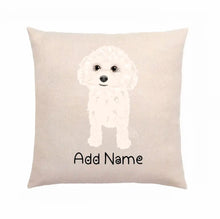 Load image into Gallery viewer, Personalized Bichon Frise Linen Pillowcase-Home Decor-Bichon Frise, Dog Dad Gifts, Dog Mom Gifts, Home Decor, Personalized, Pillows-2