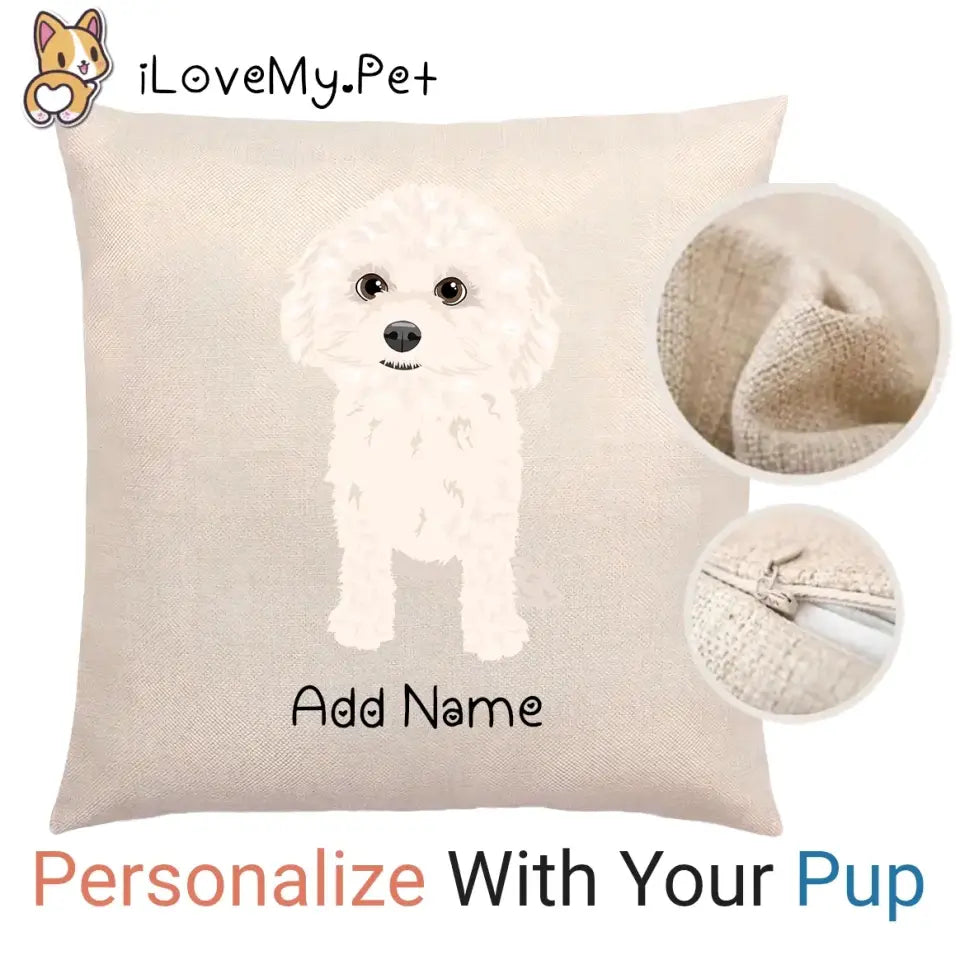 Personalized Bichon Frise Linen Pillowcase-Home Decor-Bichon Frise, Dog Dad Gifts, Dog Mom Gifts, Home Decor, Personalized, Pillows-Linen Pillow Case-Cotton-Linen-12
