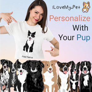 Personalized Border Collie Mom T Shirt for Women-Customizer-Apparel, Border Collie, Dog Mom Gifts, Personalized, Shirt, T Shirt-Modal T-Shirts-White-Small-1