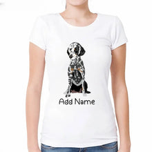 Load image into Gallery viewer, Personalized Dalmatian Mom T Shirt for Women-Customizer-Apparel, Dalmatian, Dog Mom Gifts, Personalized, Shirt, T Shirt-2