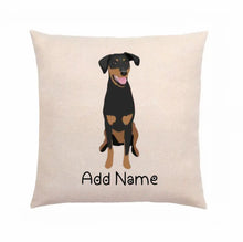 Load image into Gallery viewer, Personalized Doberman Linen Pillowcase-Home Decor-Doberman, Dog Dad Gifts, Dog Mom Gifts, Home Decor, Pillows-2