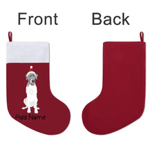 Load image into Gallery viewer, Personalized Great Dane Large Christmas Stocking-Christmas Ornament-Christmas, Great Dane, Home Decor, Personalized-Large Christmas Stocking-Christmas Red-One Size-3