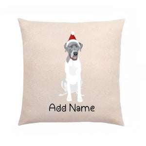 Personalized Great Dane Linen Pillowcase-Home Decor-Dog Dad Gifts, Dog Mom Gifts, Great Dane, Home Decor, Pillows-2