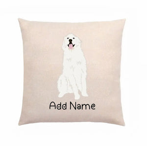 Personalized Great Pyrenees Linen Pillowcase-Home Decor-Dog Dad Gifts, Dog Mom Gifts, Great Pyrenees, Home Decor, Personalized, Pillows-2