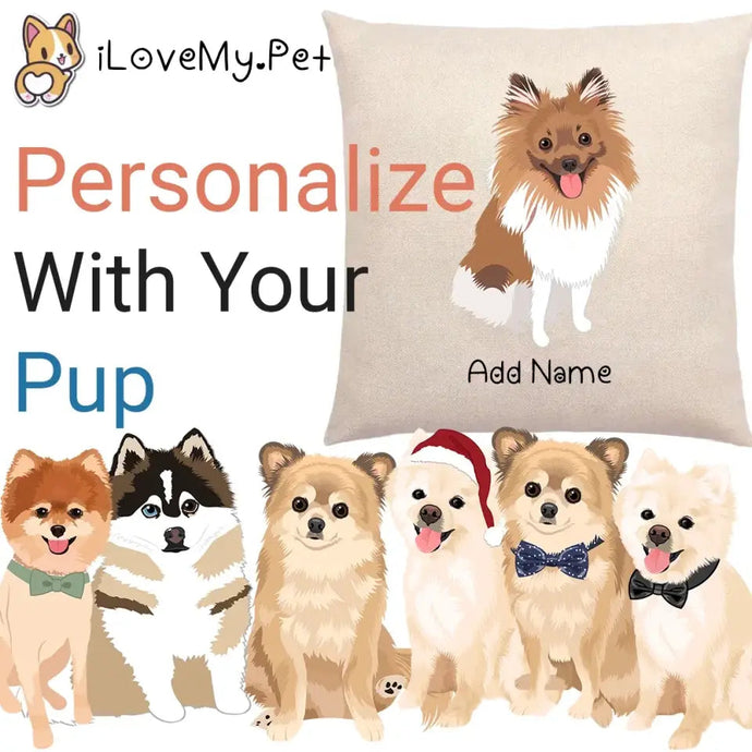 Personalized Pomeranian Linen Pillowcase-Home Decor-Dog Dad Gifts, Dog Mom Gifts, Home Decor, Personalized, Pillows, Pomeranian-Linen Pillow Case-Cotton-Linen-12