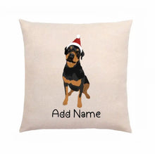Load image into Gallery viewer, Personalized Rottweiler Linen Pillowcase-Home Decor-Dog Dad Gifts, Dog Mom Gifts, Home Decor, Pillows, Rottweiler-2