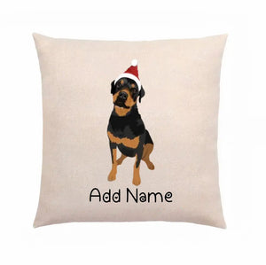 Personalized Rottweiler Linen Pillowcase-Home Decor-Dog Dad Gifts, Dog Mom Gifts, Home Decor, Pillows, Rottweiler-2