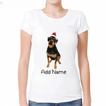 Load image into Gallery viewer, Personalized Rottweiler Mom T Shirt for Women-Customizer-Apparel, Dog Mom Gifts, Personalized, Rottweiler, Shirt, T Shirt-2