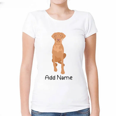 Personalized Vizsla Mom T Shirt for Women-Customizer-Apparel, Dog Mom Gifts, Personalized, Shirt, T Shirt, Vizsla-Modal T-Shirts-White-Small-1