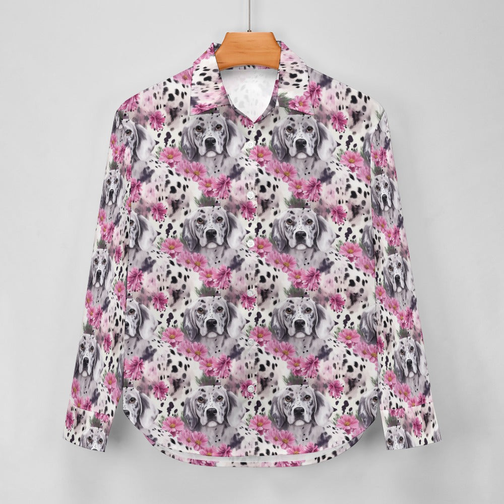 Pink Petals and Dalmatians Love Women's Shirt 2XL