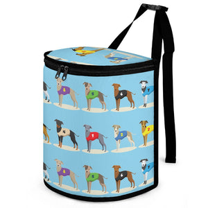 Racing Greyhound / Whippets Love Multipurpose Car Storage Bag-ONE SIZE-SkyBlue-9