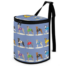 Load image into Gallery viewer, Racing Greyhound / Whippets Love Multipurpose Car Storage Bag - 5 Colors-Car Accessories-Bags, Car Accessories, Greyhound, Whippet-Cornflower Blue-13