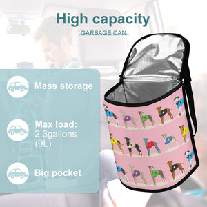 Racing Greyhound / Whippets Love Multipurpose Car Storage Bag-6