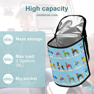 Racing Greyhound / Whippets Love Multipurpose Car Storage Bag-13