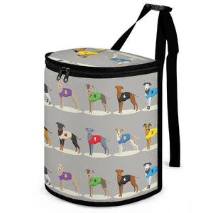 Racing Greyhound / Whippets Love Multipurpose Car Storage Bag-ONE SIZE-DarkGray-15