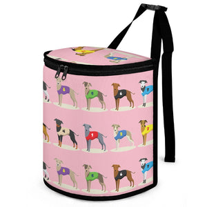 Racing Greyhound / Whippets Love Multipurpose Car Storage Bag-ONE SIZE-Pink-5