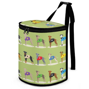 Racing Greyhound / Whippets Love Multipurpose Car Storage Bag-ONE SIZE-DarkKhaki-1