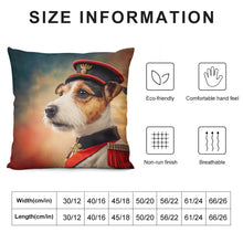 Load image into Gallery viewer, Regal Rascal Jack Russell Terrier Plush Pillow Case-Cushion Cover-Dog Dad Gifts, Dog Mom Gifts, Home Decor, Jack Russell Terrier, Pillows-6