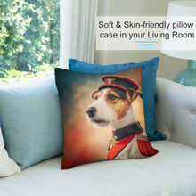 Load image into Gallery viewer, Regal Rascal Jack Russell Terrier Plush Pillow Case-Cushion Cover-Dog Dad Gifts, Dog Mom Gifts, Home Decor, Jack Russell Terrier, Pillows-7