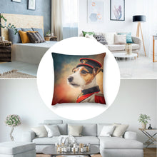 Load image into Gallery viewer, Regal Rascal Jack Russell Terrier Plush Pillow Case-Cushion Cover-Dog Dad Gifts, Dog Mom Gifts, Home Decor, Jack Russell Terrier, Pillows-8