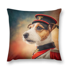 Load image into Gallery viewer, Regal Rascal Jack Russell Terrier Plush Pillow Case-Cushion Cover-Dog Dad Gifts, Dog Mom Gifts, Home Decor, Jack Russell Terrier, Pillows-12 &quot;×12 &quot;-1