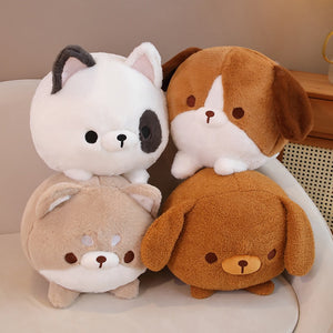 Rolly Polly Shiba Inu Plush Toy and Cushion Pillow-Stuffed Animals-Home Decor, Shiba Inu, Stuffed Animal-1
