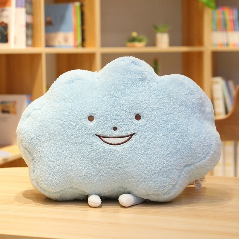 Blue Cloud Pillow, Cloud Cushion, Cloud Toy Pillow, Decorative