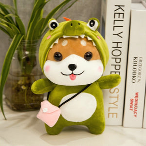 Shiba Inus In the Wild Stuffed Animal Plush Toys-Stuffed Animals-Home Decor, Shiba Inu, Stuffed Animal-Small-Crocodile-2