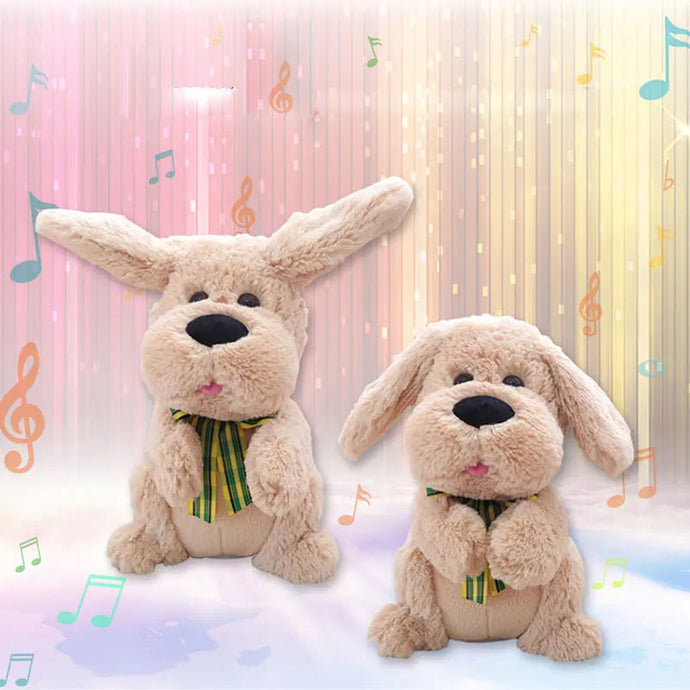 Singing and Clapping Golden Retriever Interactive Plush Toy-Stuffed Animals-Golden Retriever, Stuffed Animal-Dog-2