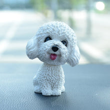 Load image into Gallery viewer, Smiling Yellow Doodle Love Bobble Head-Car Accessories-Bobbleheads, Car Accessories, Cockapoo, Dogs, Doodle, Figurines, Goldendoodle, Labradoodle, Toy Poodle-Toy Poodle / Cockapoo / Labradoodle - White-Resin-10