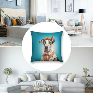 Spotty Elegance Great Dane Plush Pillow Case-Cushion Cover-Dog Dad Gifts, Dog Mom Gifts, Great Dane, Home Decor, Pillows-8