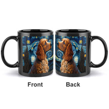 Load image into Gallery viewer, Starry Night Cocker Spaniel Coffee Mug-Mug-Cocker Spaniel, Home Decor, Mugs-ONE SIZE-Black-2
