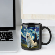 Load image into Gallery viewer, Starry Night Samoyed Coffee Mug-Mug-Home Decor, Mugs, Samoyed-ONE SIZE-Black-6