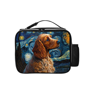 Starry Night Serenade Cocker Spaniel Lunch Bag-Accessories-Bags, Cocker Spaniel, Dog Dad Gifts, Dog Mom Gifts, Lunch Bags-Black-ONE SIZE-1