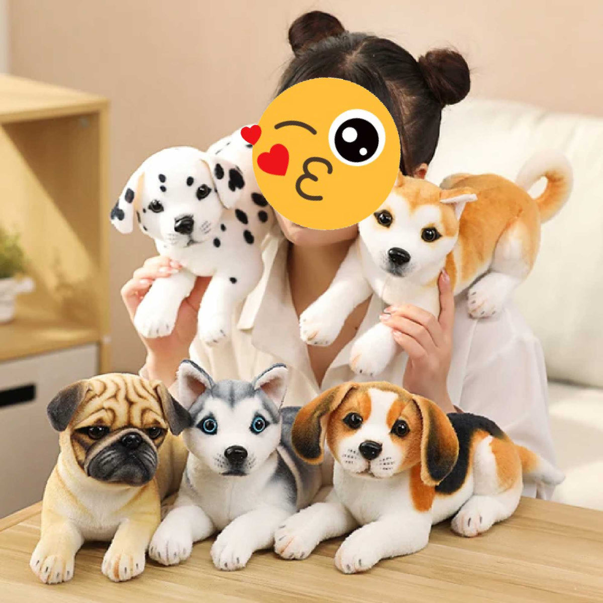 Stretching Realistic Dog Stuffed Animals Plush Toys of Your Favorite