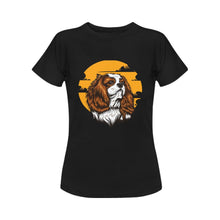 Load image into Gallery viewer, Sunset Cavalier King Charles Spaniel Women&#39;s T-Shirt-Apparel-Apparel, Cavalier King Charles Spaniel, Dogs, T Shirt-4