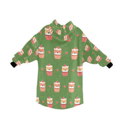 Sweet Strawberry Tart Shiba Blanket Hoodie for Women-Apparel-Apparel, Blankets-14