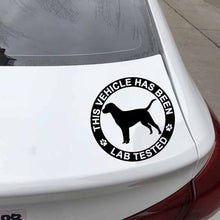 Load image into Gallery viewer, This Vehicle Has Been Lab Tested Car Stickers-Car Accessories-Black Labrador, Car Accessories, Car Sticker, Chocolate Labrador, Dogs, Labrador-6