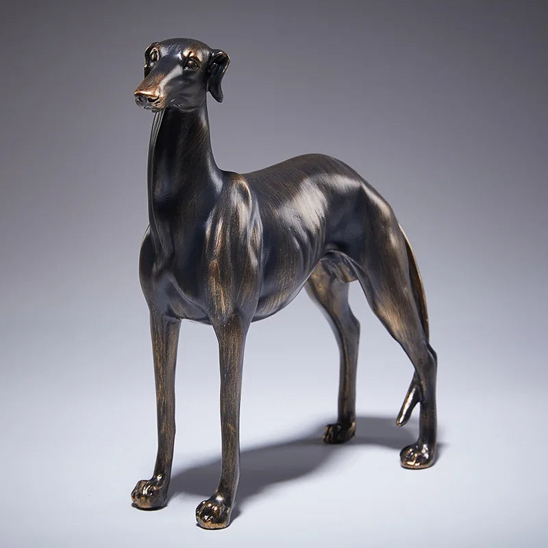 Vintage Bronze shops Whippet/Greyhound Statues